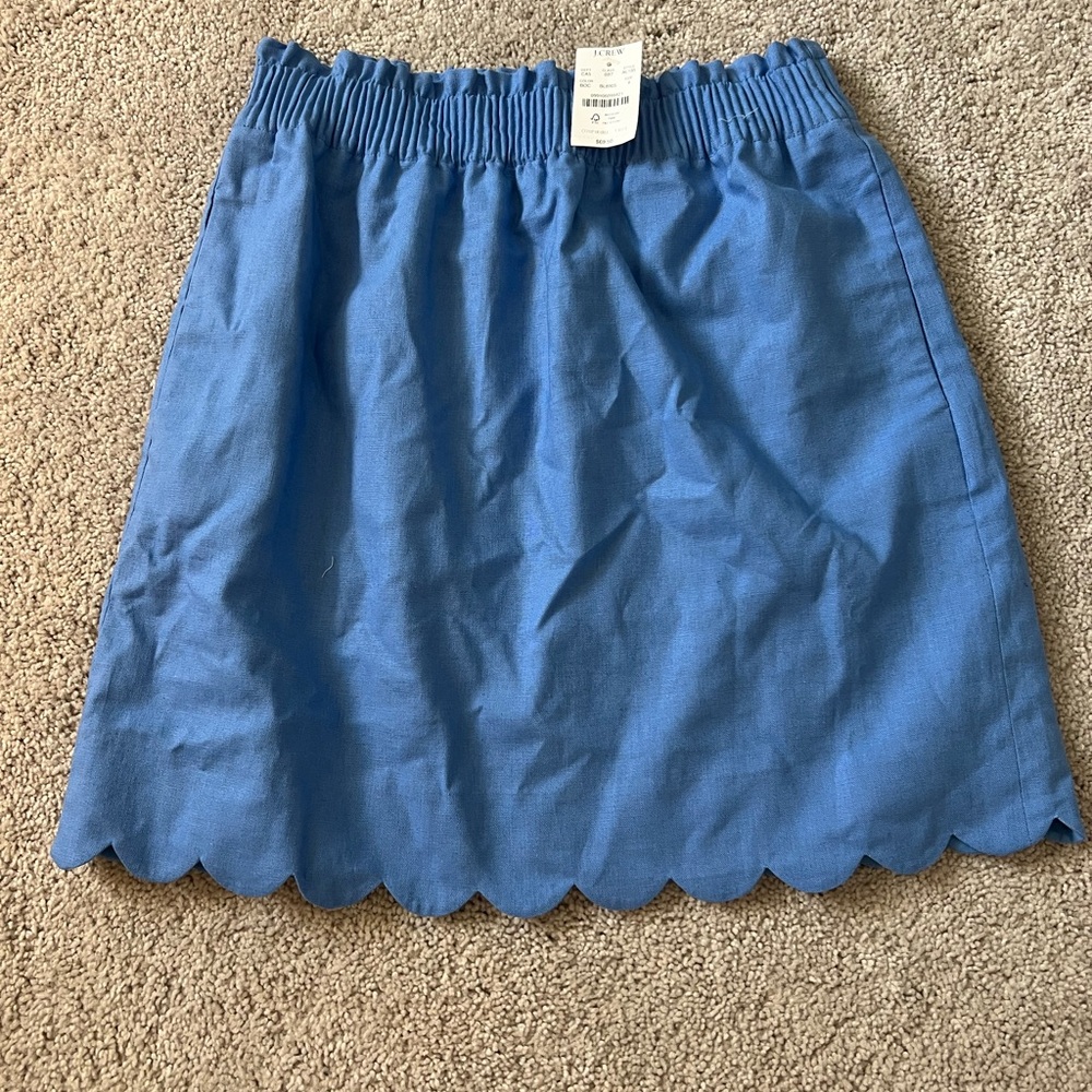 J. Crew Factory Skirt with Scalloped Hem